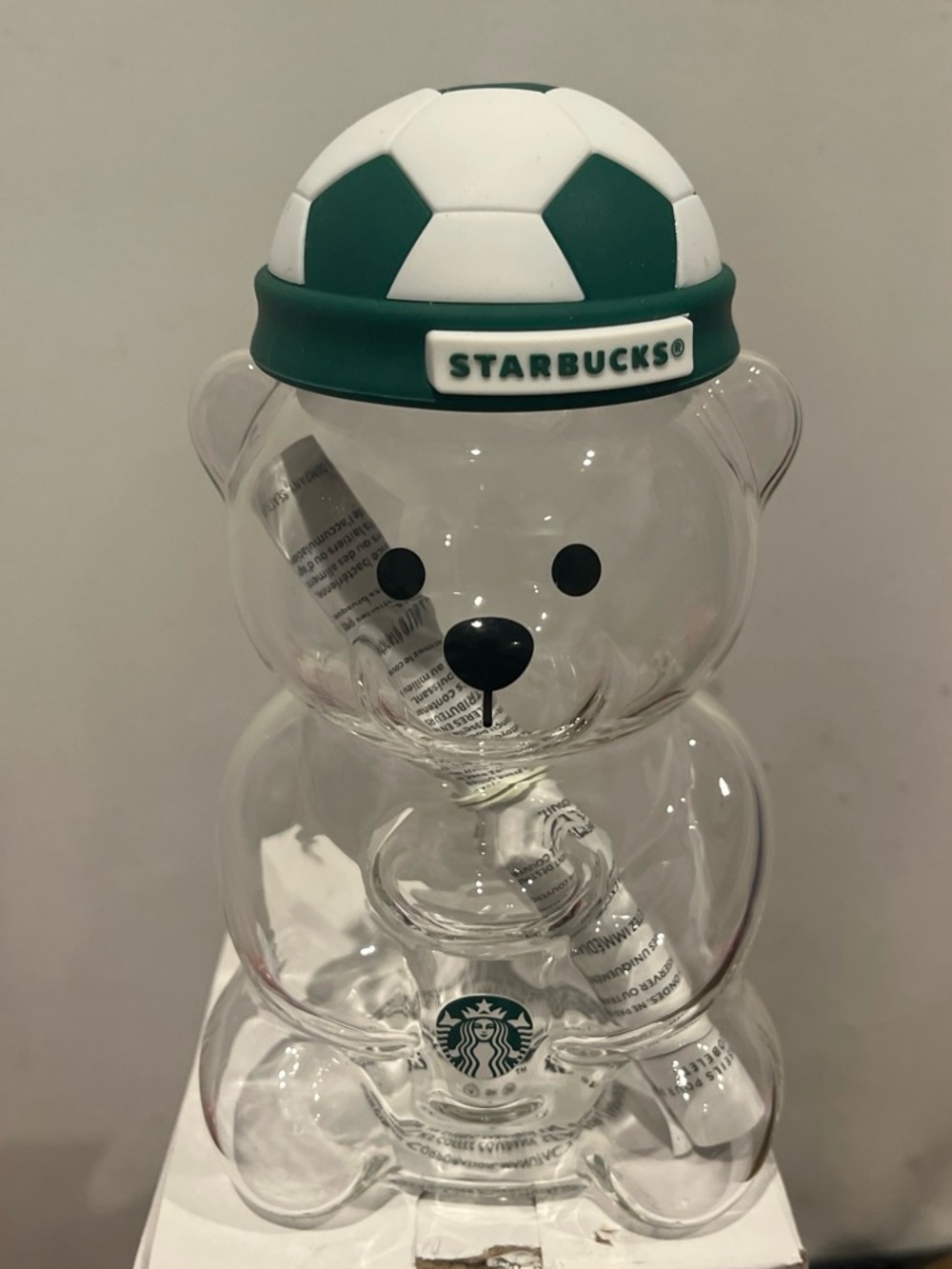 Starbucks White Box with Product Barcode Label